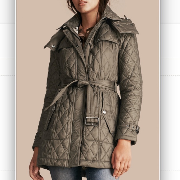 Finsbridge Quilted Long Coat Mink Grey 